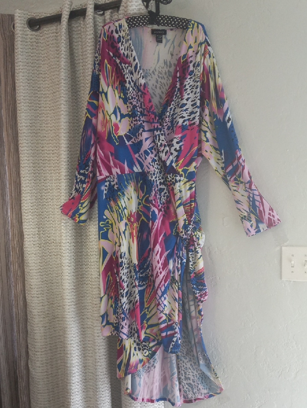 ASHRO Plus Size Colorful Statement Dress
